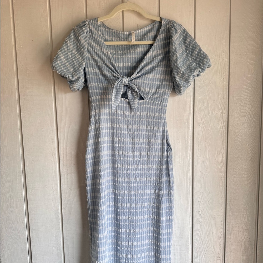 Urban Outfitters Plaid Midi Dress - Picture 2 of 6